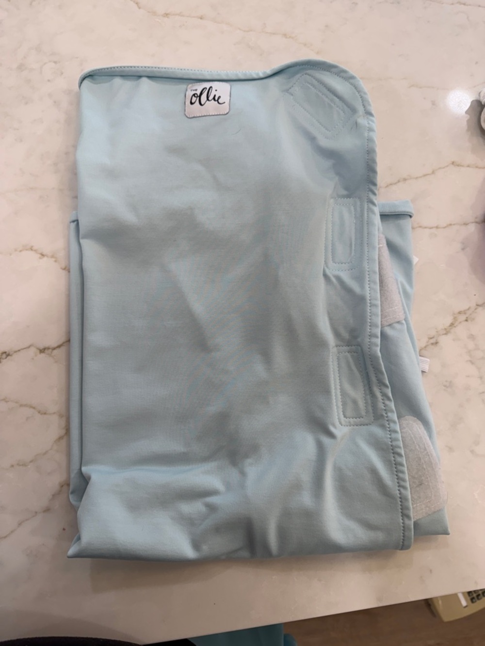 Ollie Light Blue Baby Swaddle